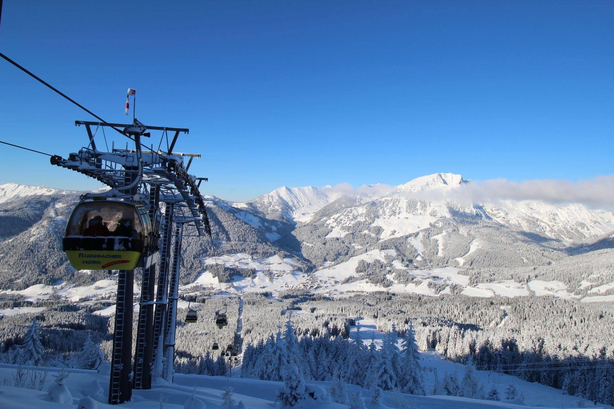 Gasthof Waldwirt Russbach am Pass Gschütt Buitenkant foto